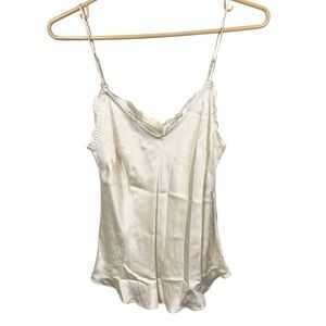 Aritzia Wilfred ruffled camisole, XS, ivory, soft silky  feminine whimsical